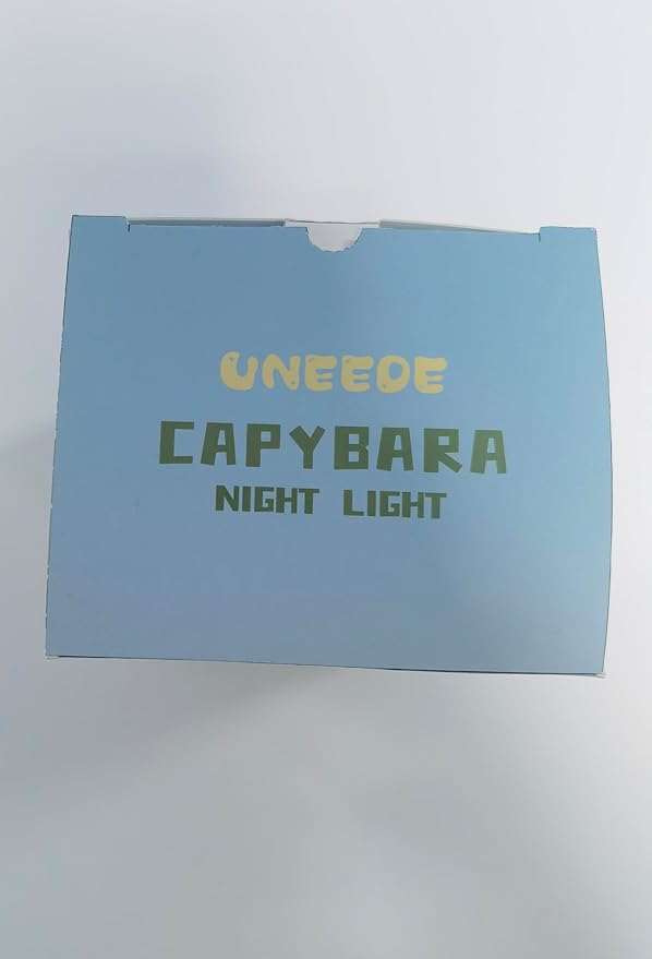 UNEEDE Cute Capybara Night Light, Novelty Animal Silicone Nursery Night Light Rechargeable Table Bedside Lamp with Touch Sensor for Bedroom Living Room Squishy Capybara Stuff Boys Girls Gifts