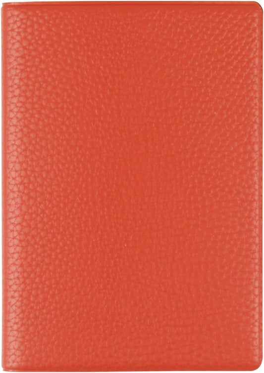 Fenice Classic Passport Cover Holder Wallet Case for Travel Essential RFID Blocking Vegan Leather Waterproof (ORANGE)