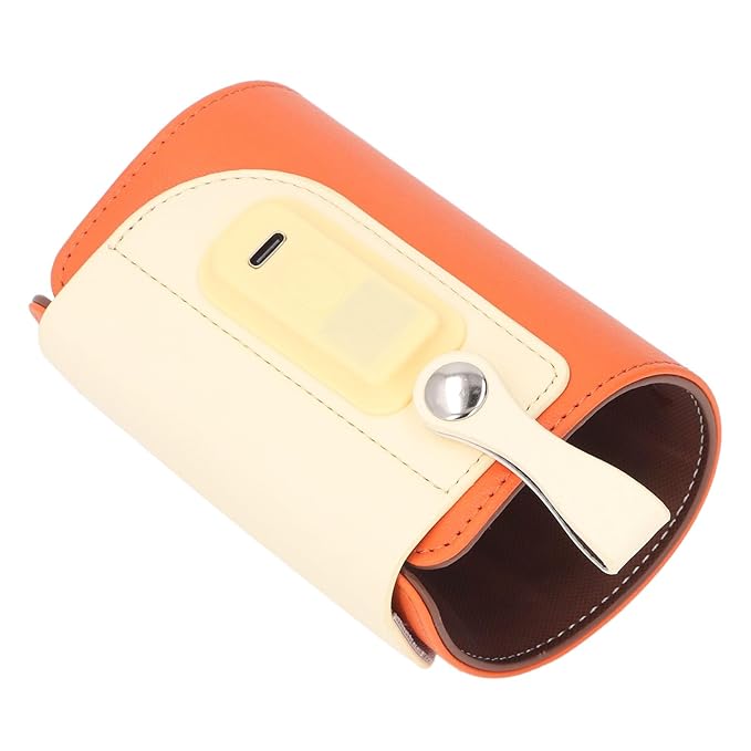 PU Material, 5 Temperature Settings, USB Powered Bottle Warmer for Travel, Long Lasting Warmth with LCD Display