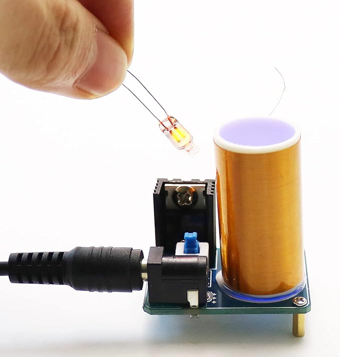 Soldering Practice Kit DIY Tesla Coil Wireless Transmission Lighting Function Plug-in Soldering Practice Kit