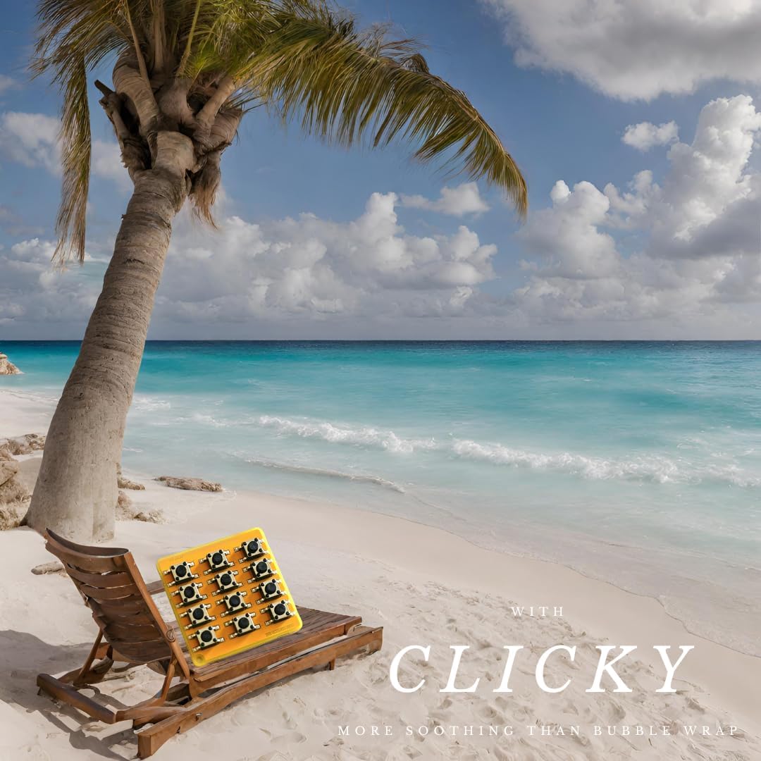 Clicky - Premium PCB Clickable Button Fidget Toy