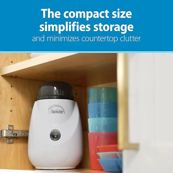 Dr. Brown’s Insta-Feed Bottle Warmer and Sterilizer with Anti-Colic Options+ Narrow Baby Bottles 8 oz/2500 mL, with Level 1 Slow Flow Nipple, 4 Pack, Dream Adventure, 0m+