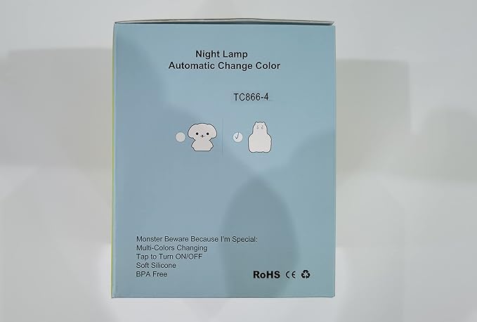 Night Light, Kids Bedside Lamp, Baby Nursery Lamp for Breastfeeding Safe, Break Resistant, Eye Caring, Adjustable Brightness & Color, Timing Function, Remote Control + Touch Control - Hippo