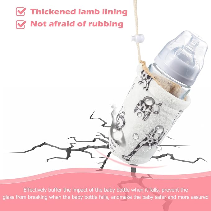 Baby Bottle Sleeves Warm Baby Bottle Cover Glass Bottles Insulator Sleeve Feeder Bottle Keep Warm Holder 240ml