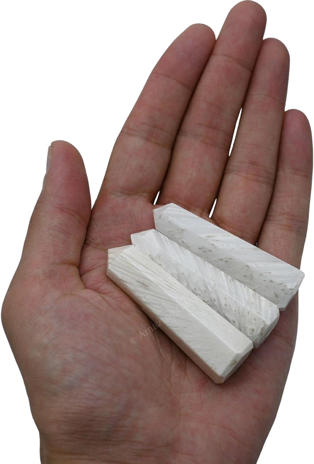 Amazing Gemstone Scolecite Crystal Towers - Natural Healing Crystal Point Obelisk for Reiki Healing and Crystal Grid (2 Inch to 3 Inch)