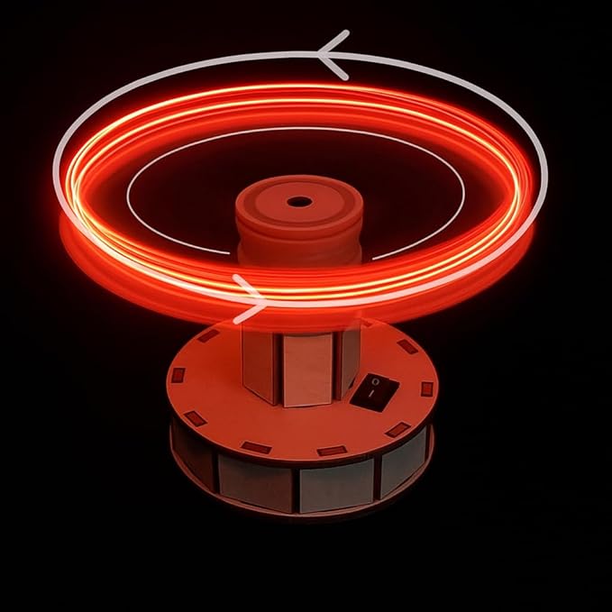 STEM Kits for Kids Age 8-10, STEM Toys for Boys 8-12, Wooden LED Spinner Model Building Kits, Wood 3D Puzzles 8-13, Science Crafts Projects, Gifts for 8 9 10 11 12 13 14 Year Old Teen Boys Girls