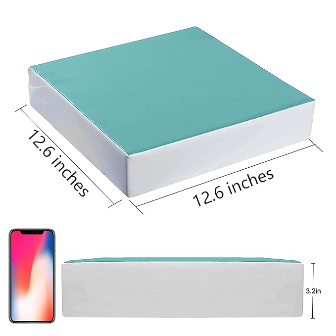 Kalawen Booster Seat for Dining Table, Waterproof PU Washable Thick Toddler Dining Booster Seat, Kids Booster Seat for Dining Table with 2 Adjustable Straps Safety Buckle