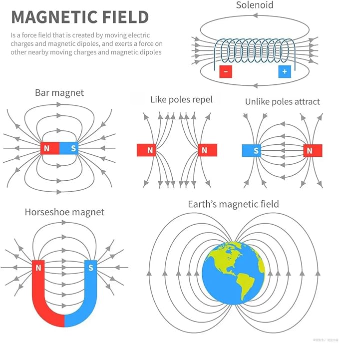Electricity Circuit and Magnetism Experiment Kits, Electromagnetism Elementary Electronics, Various Electrical and electromagnetic Experiments, Circuit kit