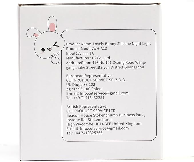 One Fire Bunny Christmas Night Light for Kids, 16 Colors Cute Lamp, Soft Silicone Baby Night Light, 1200mAh Portable Dimmable Touch Lamps, Kawaii Room Decor Stuff, Gifts for Christmas|Halloween|Easter