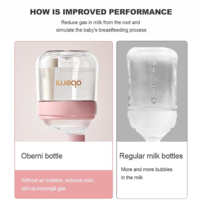 Baby Bottle Nipple, Off- Centered Nipples,100% Silicone,Replacement Baby Bottle Nipple for Babies, Newborn,Preemie 0-3 0-6 6-12 12+ Months 2 Pack (L(6-12 Month))