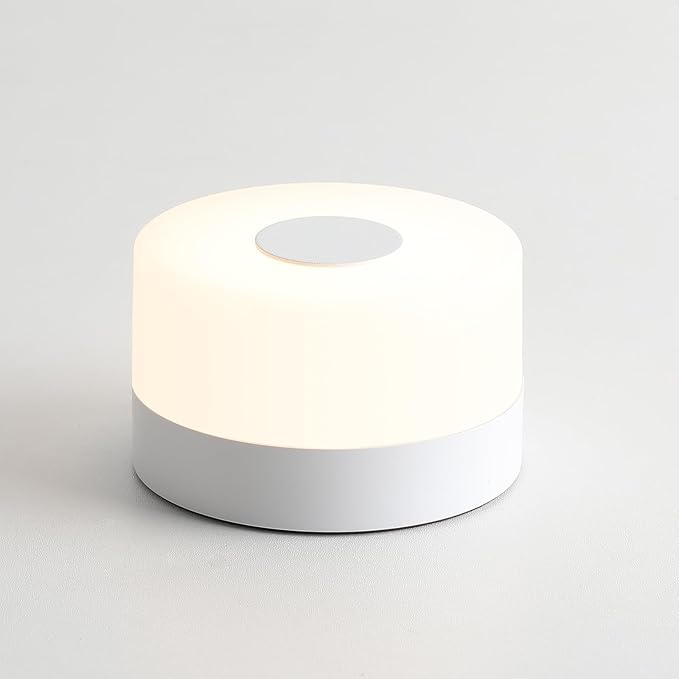 JUSHENG Baby Night Lights for Nursery, 3 Color Temperature Selectable & Dimmable, Rechargeable LED Bedside Lamps Touch Light for Nightstand, Breastfeeding, Nighttime Diaper Changes, White