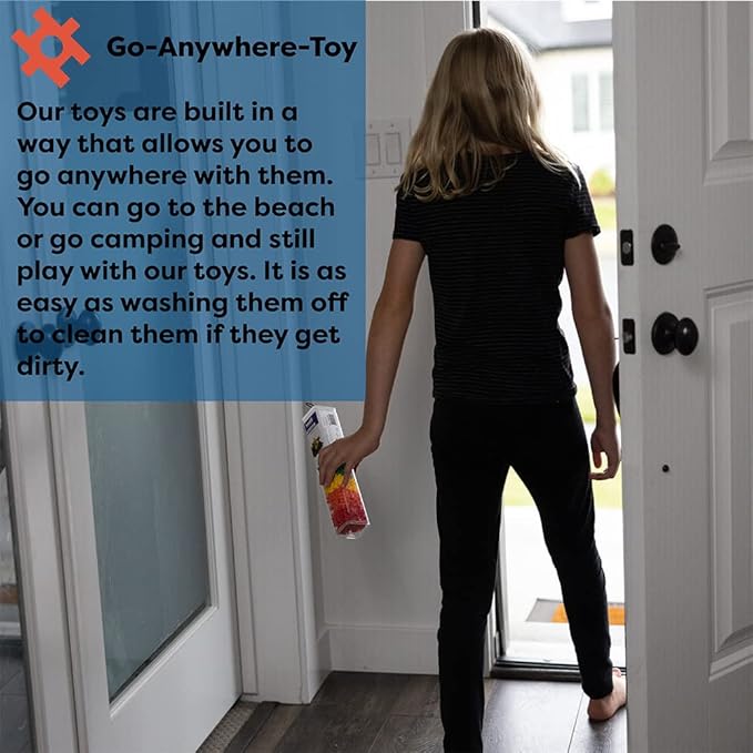 KADU Taffy 80 Piece Set - STEM/STEAM Building + Construction Toy, for Open + Imaginative Play