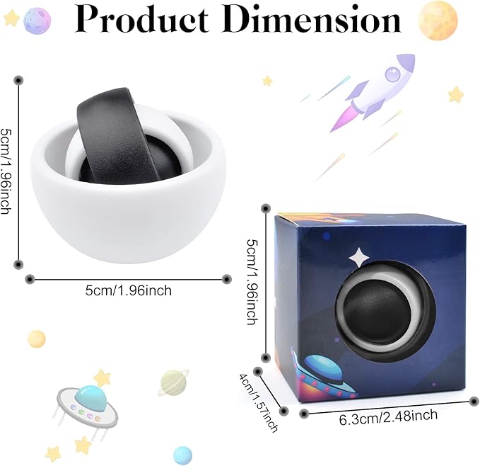 Fidget Toy for Adults,Sensory Toys for Kids, Gift Ideas for Boys Girls Teens Kids, ADHD Autism Stress Relief Quiet Finger Toy Hand Fidget Spinner for Man