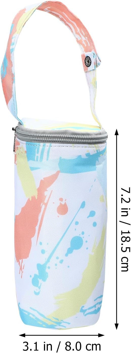 Kisangel Insulated Baby Bottle Pouch Bottle Thermal Bag Breastmilk Carrier Bag Water Strap Insulated Cooler s for Baby Tote