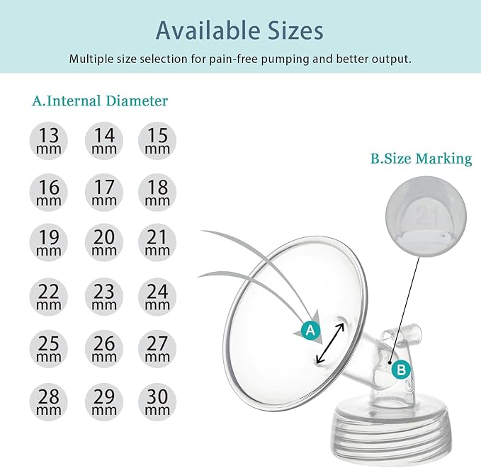 15mm Flange Compatible with Spectra S1 S2 9 Plus Synergy Gold Breastpump Replacement to Spectra Pump Parts and Flange; Not Original; Replaces Shield