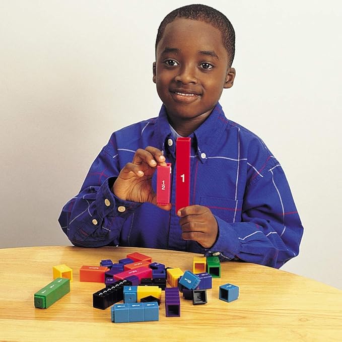 Learning Resources Fraction Tower Fraction Cubes, Kids Blocks, 51 Piece Set, Ages 6+