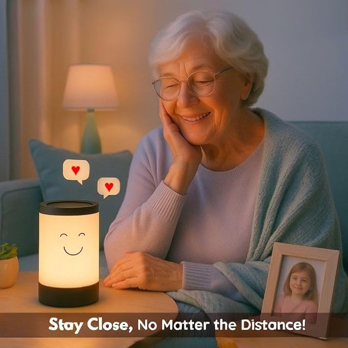 Telepathy Voicy – The Magical, Screen-Free, Color & Voice Messenger for Children, Tech Gift for Kids That Keeps Them Connected with Friends & Family. Bedside Lamp with Colors & Voice (Ages 3-14)