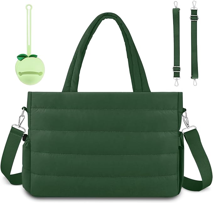 Diaper Bag Tote, Baby Diaper Tote Bags Crossbody Hospital Bag Travel Large Mommy Bag, with Silicone Pacifier Case