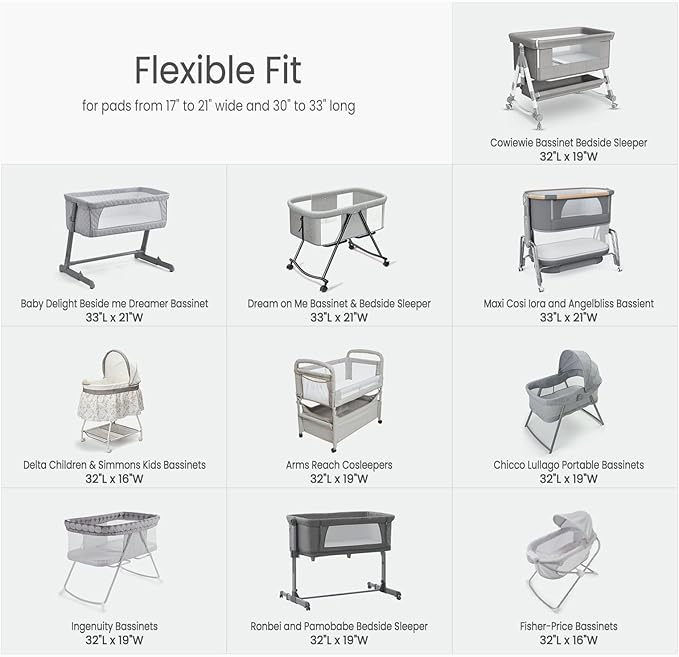 lulumoon Muslin Bassinet Sheets for Baby: Skin-Friendly & Soft Bedside Sleeper Bassinet Fitted Sheets for Boys