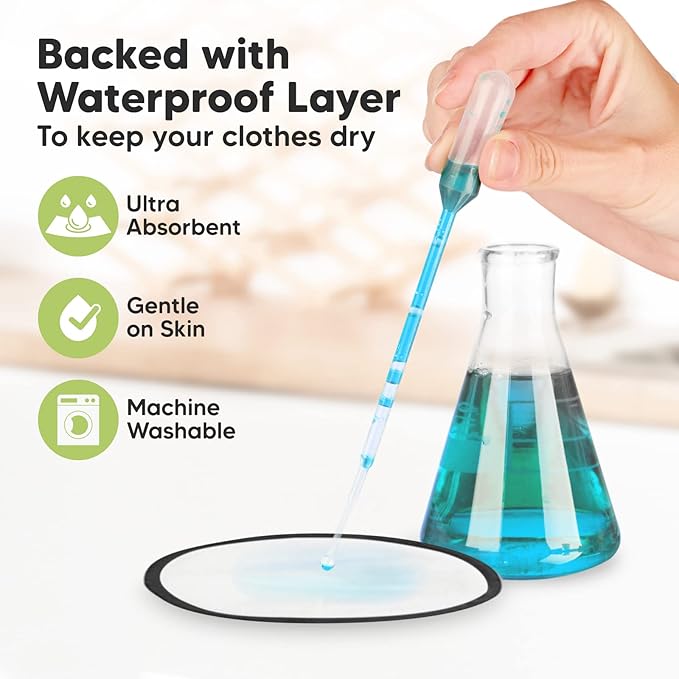 Organic Nursing Pads - 14 Washable Viscose Derived from Bamboo Breastfeeding Pads, Wash Bag, Reusable Breast Pads for Breastfeeding, Nipple Pads for Breastfeeding Essentials(Midnight Black, L 4.8")