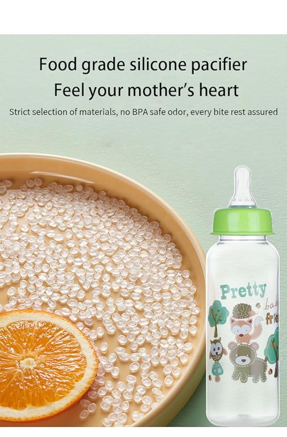 Pretty Baby 8oz 4-Pack Anti-Colic Baby Bottles for Newborns, BPA-Free, Breastfeeding Transition, Vented for Gas & Colic Relief Ideal for Baby Registry