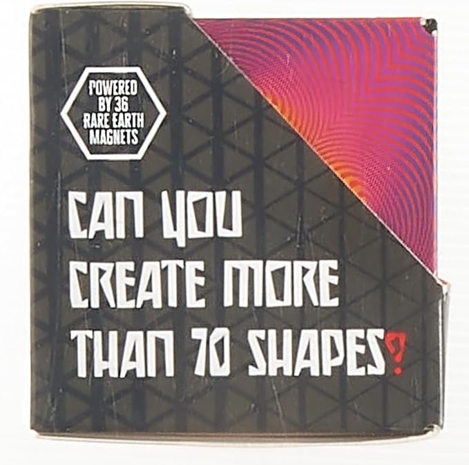 Shashibo Shape Shifting Box - Award-Winning Fidget Toy w/ 36 Rare Earth Magnets - Fidget Cube Transforms Into Over 70 Shapes, Sensory Toy Gift for Kids, Teens, and Adults (Optical Ilusion)