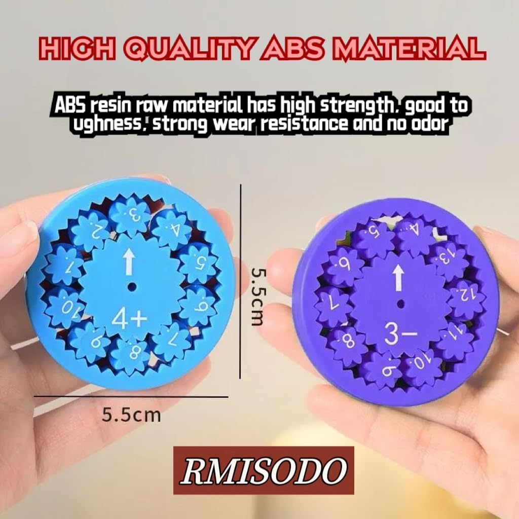 Math Fidget Spinner, Numbers Addition&Subtraction, Multiplication&Division Fidget Spinner, Fidget Learning Game Toy ,Math Game for Learning & Education Toys (9Pcs(Multiplication & Division))