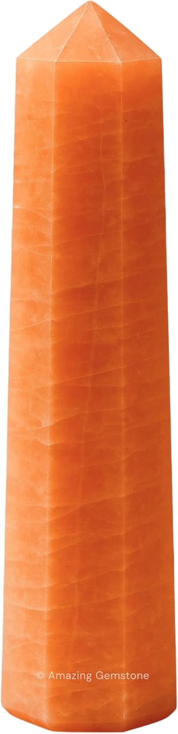 Amazing Gemstone Red Aventurine Crystal Towers - Natural Healing Crystal Point Obelisk for Reiki Healing and Crystal Grid (3 Inch)