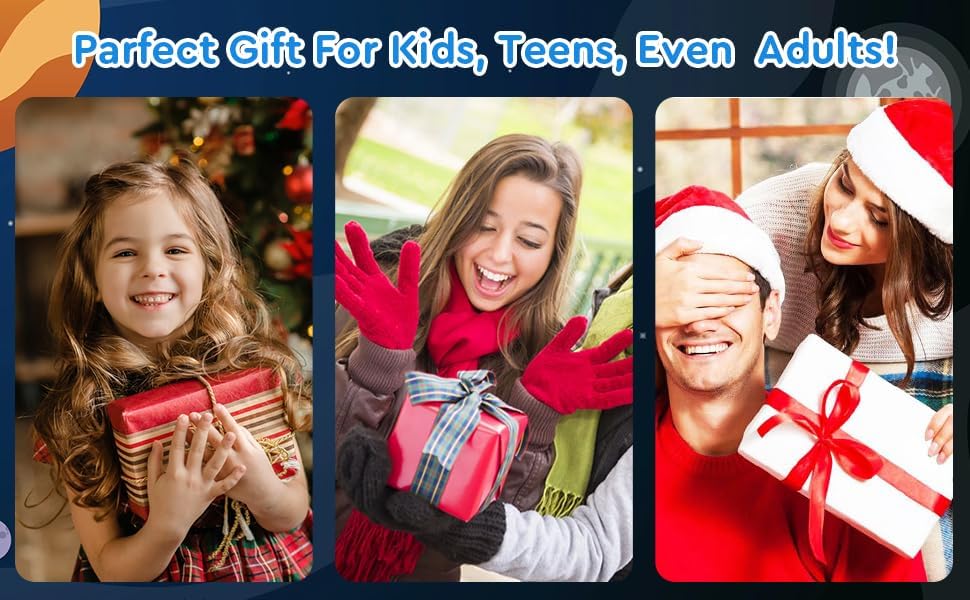 Fast Push Bubble Game, Handheld Fidget Toys, Stress Relief Interactive Game Console for Kids and Adults- Blue