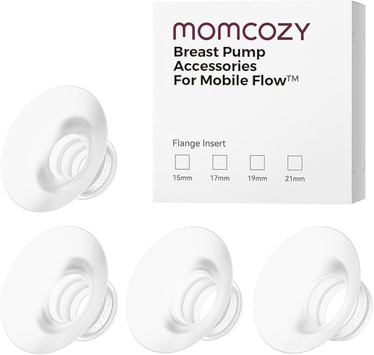 Momcozy Original Replacement Accessories for Upgraded Mobile Flow | Upgraded M9,Original Upgraded M9 Breastfeeding Parts, Inserts 15/17/19/21mm