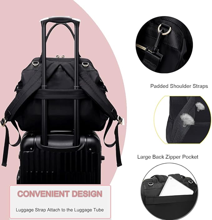 Convertible Diaper Bag Tote, Wide Open Top 14 Pockets Stylish Baby Diaper Bag with Stroller Buckle, Water-resistant (Grey, Large)