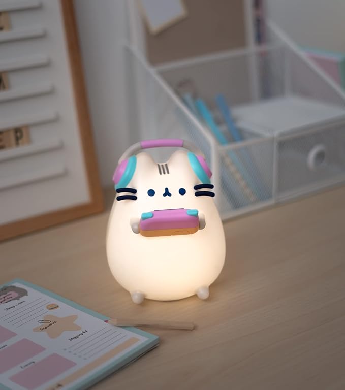 Grupo Erik Pusheen Gamer Lamp - Pusheen Gifts - Kids Lamps for Bedroom - Night Light Kids - Baby Night Light - Cat Light
