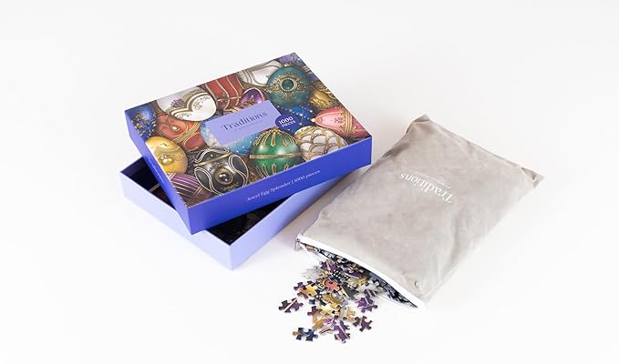 Jewel Egg Splendor | Traditions by Mosaic Puzzles - 1000 Piece Puzzle