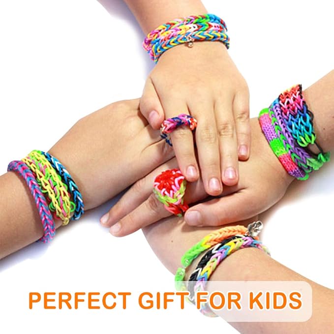 12730+ Loom Rubber Bands Refill Kit in 26 Color with 500 Clips,6 Hooks, Premium Bracelet Making Kit for Weaving DIY Crafting Gift