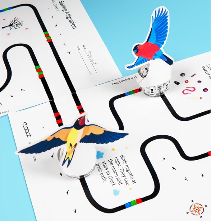 Ozobot Evo Entry Kit: Interactive Coding Robot, Kids Ages 5+, Includes Color Code Markers, Charging Cable, Zip Case, Access to 700+ STEM Lessons - Educators & Parents, No Coding Experience Required