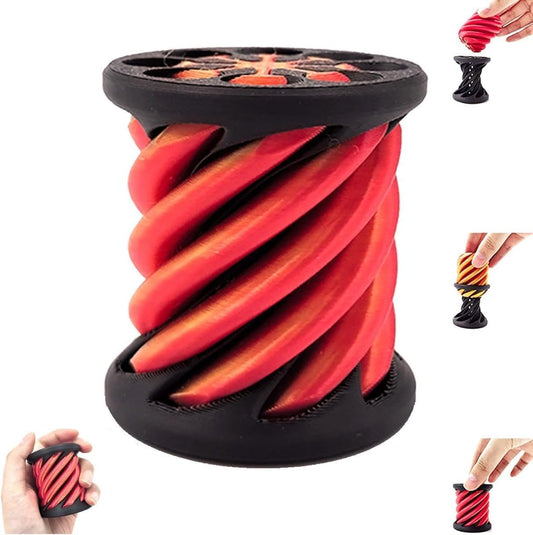 Impossible Pyramid Passthrough Sculpture, 3D Printed Spiral Cone Toys, Spiral Cone Fidget Toy, Anxiety Relief Toy, Pass Through Pyramid Fidget Toy, Mini Vortex Thread Illusion for Adult Children