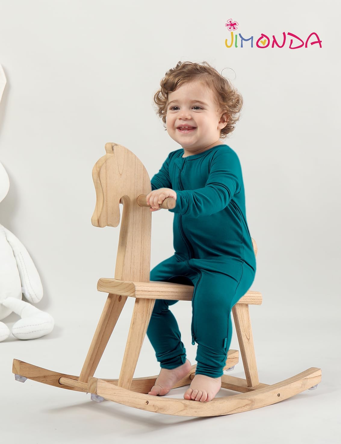 Jimonda Baby Romper Boys Girls Bamboo Pajamas 2-Way Zipper Footless Unisex Long Sleeve Sleepers Sleep and Play 0-24 Months