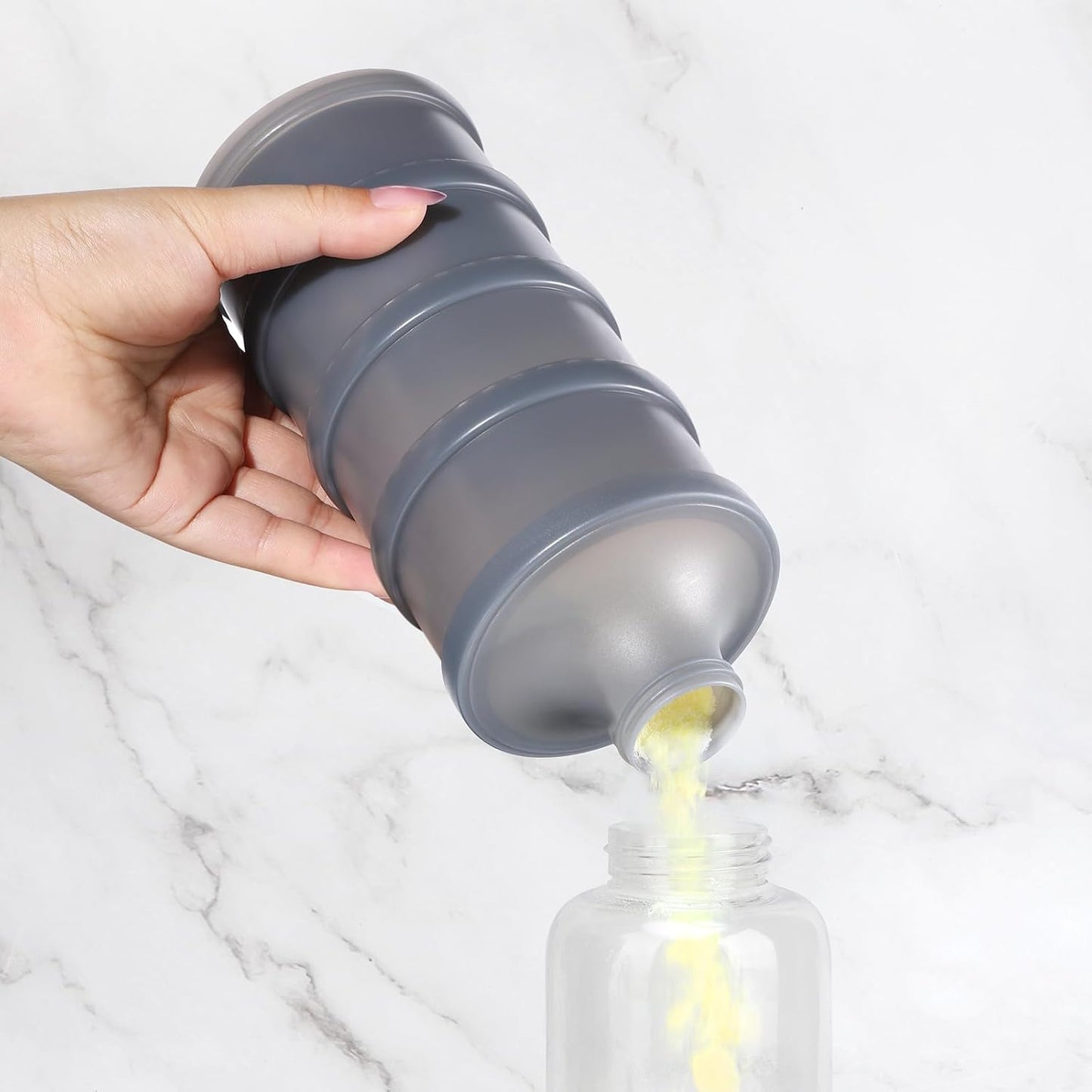 Accmor Baby Formula Dispenser On The Go, Stackable Formula Dispenser Formula Container to Go, Non-Spill Portable Milk Powder Kids Snack Storage Container, BPA Free