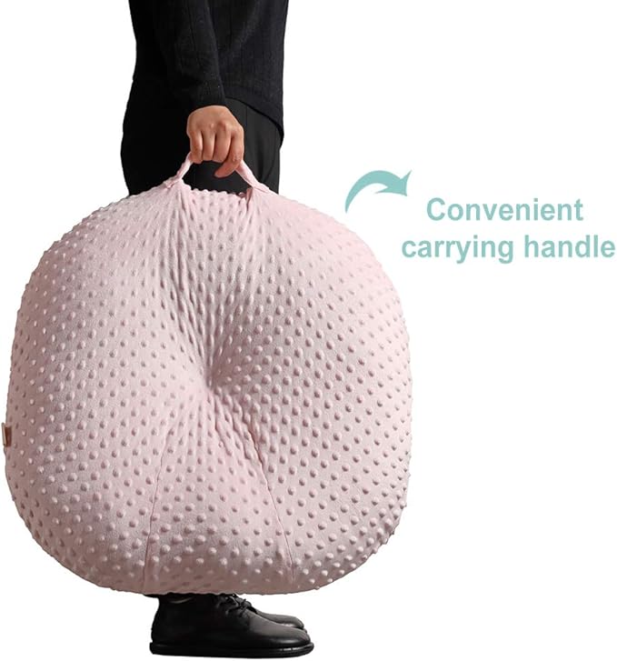 OWLOWLA Newborn Lounger Cover,Minky Removable Slipcover Fits Newborn Lounger for Baby Boy Girl(Khaki)