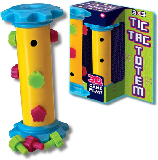 Challenge Your Mind with Tic Tac Totem: 3D Tic Tac Toe Travel Game & Brain Game for Strategy Enthusiasts, Ages 6+ (3x3)