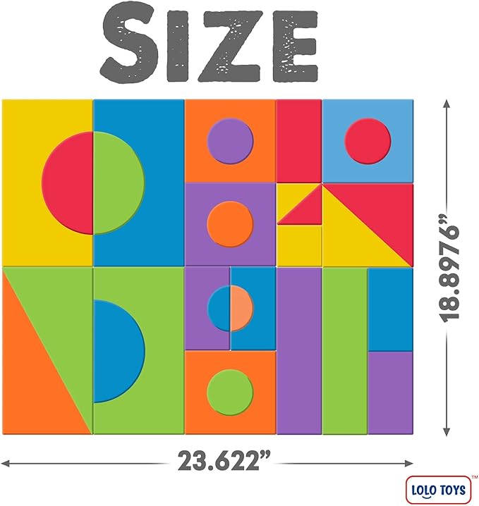 Large Building Foam Blocks for Toddlers – Giant Jumbo Big Building Blocks (30 Pieces)