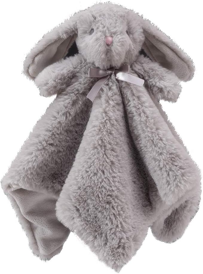 CREVENT Cozy Plush Baby Security Blanket, Loveys for Baby Girls and Boys, Birthday (Unicorn + Bunny)