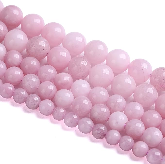 10MM 38PCS Kunzite Beads Round Loose Beads for Jewelry Making DIY Bracelet Necklace Crystal