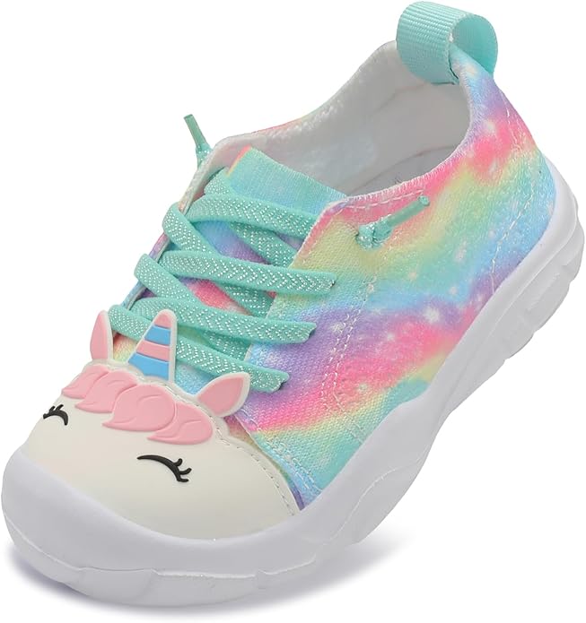 JIASUQI Toddler Shoes for Boys Girls Slip on Sneakers Wide Toe Walking Shoes Toddler Sock Shoes