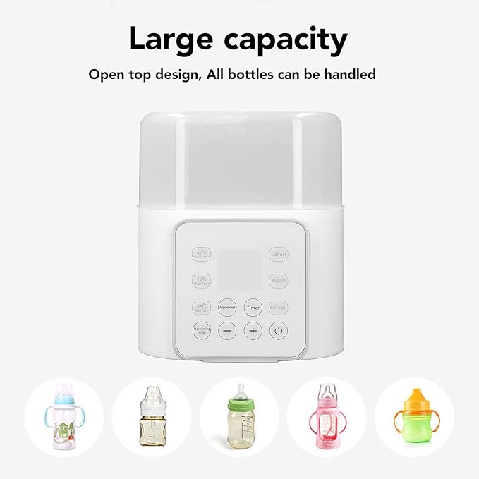 Double Bottle Warmer, 2 in 1 Automatic Double Bottle Warmer for Toddlers in Daily Life (US Plug 110V)