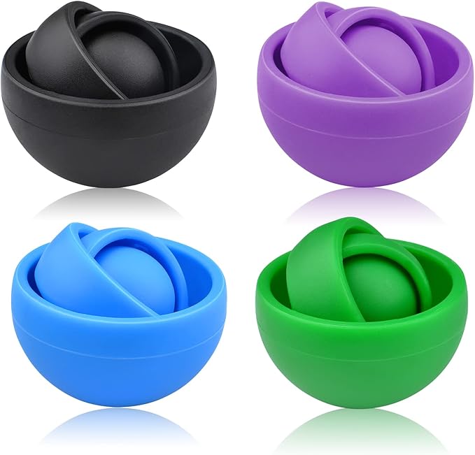 Fidget Toy for Adults, 4PC Fidget Spinner for Teens, Gift Ideas for 8-12 Boys Girls Kids, ADHD Autism Stress Relief Finger Toy