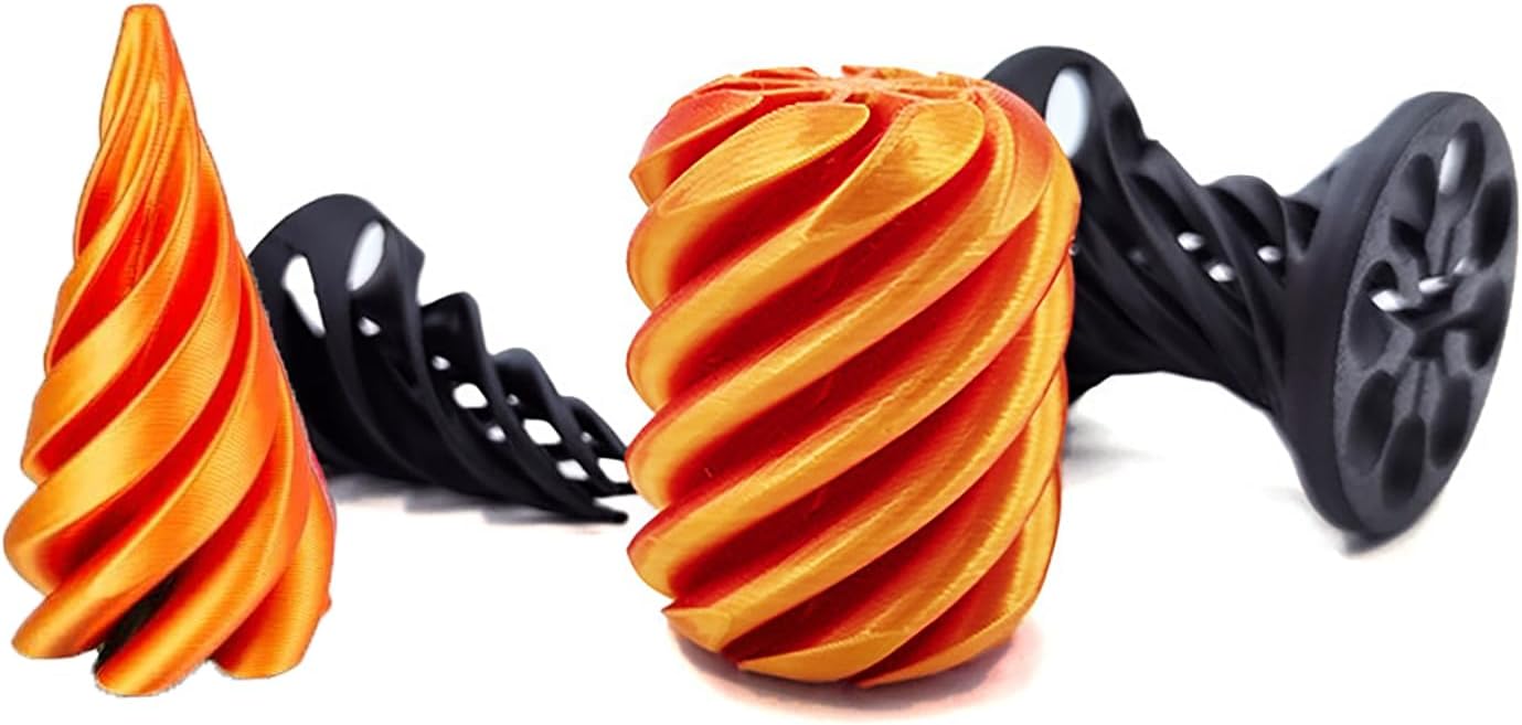 Impossible Cone, Spiral Cone Fidget Toy 3D Printed Spiral Fidget Toys Impossible Pyramid Passthrough Sculpture, Mini Cones Pass Through Pyramid Fidget Toy for Stress and Anxiety Relaxing