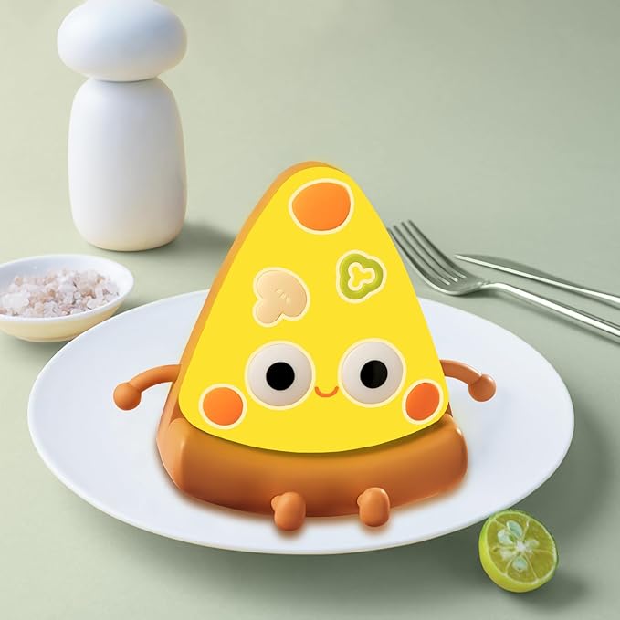 QANYI Pizza Lamp, Personalized Yellow Food Decor Lights for Pizzeria Kitchen Restaurant Party Cool Home Desk Decoration, Funny Novelty Nightlight Gift for Kids 4 to 12 Year Old Boys Girls Adult