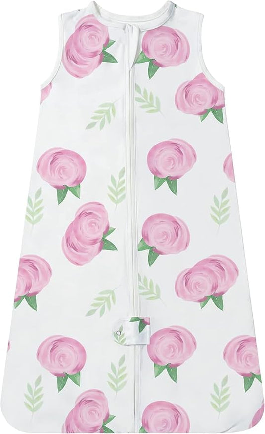 TotAha Light Sleep Sack, Stretchy, Soft, Cozy Wearable Blanket Sleep Bag with 2-Way Safe Zippers for 0-6-12-24 Months 0.5 TOG