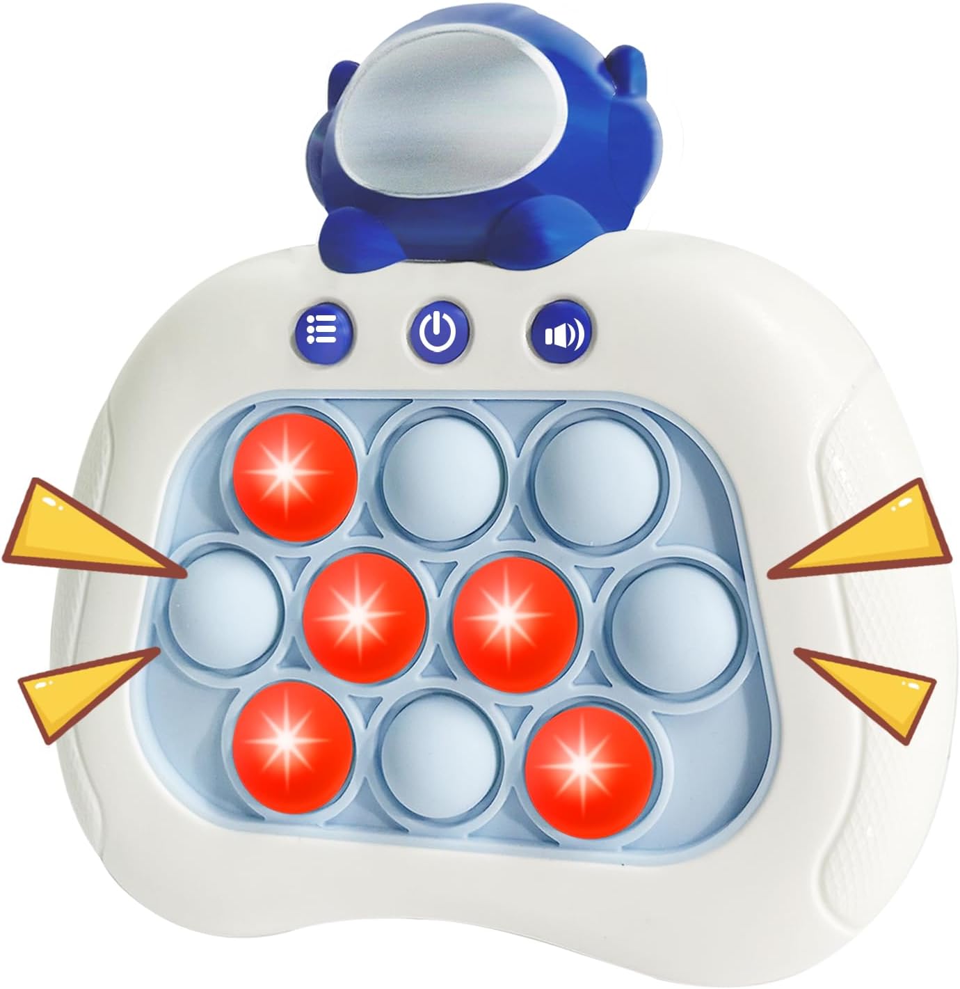 Pop Fidgets Game Toys,Handheld Speed Pushing Game Machine,Quick Push Game,Fidget Game Toy for 6 7 8 9 10 11 12 Boys Girls Teens Bear（Astronaut）